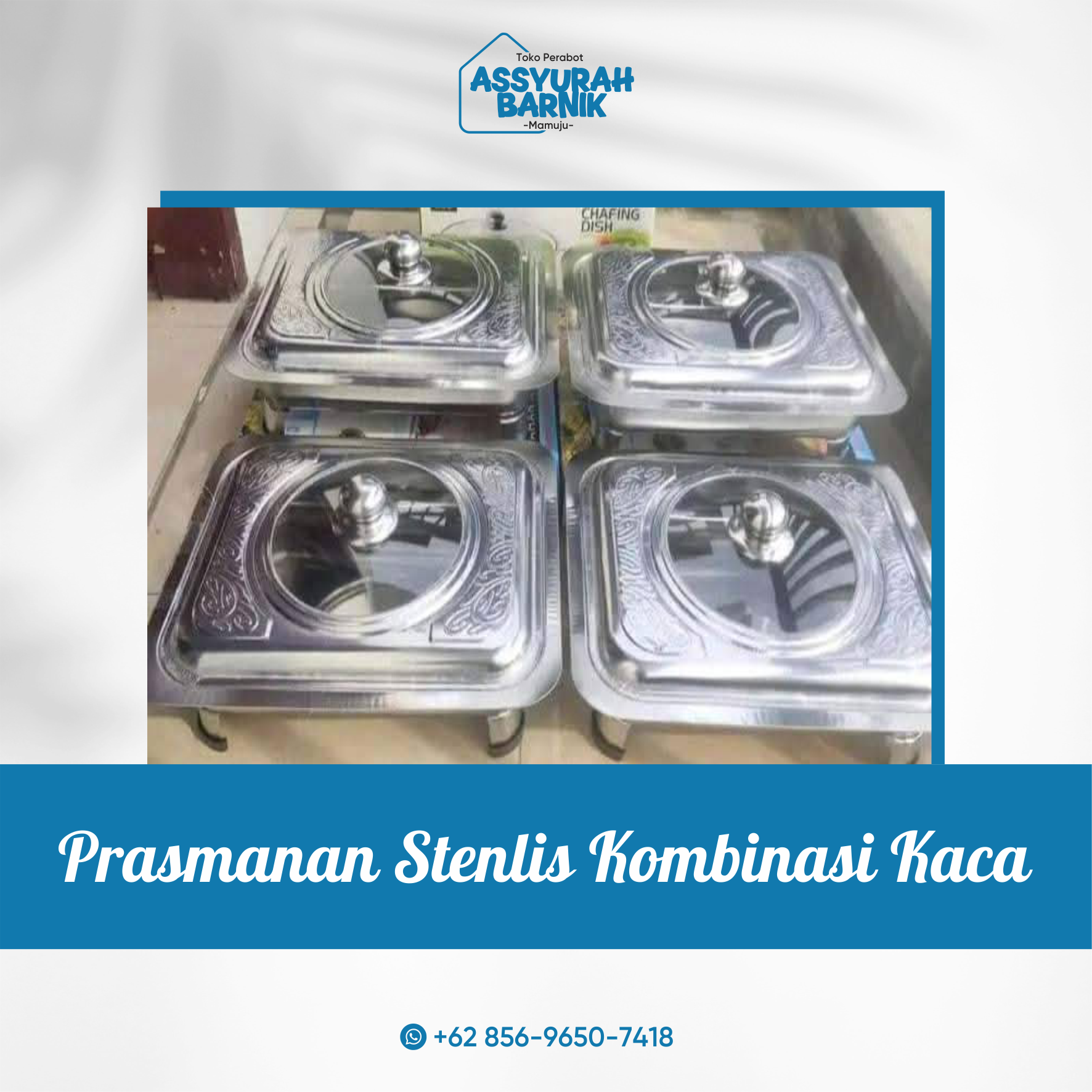 Prasmanan Stenlis Kombinasi Kaca 